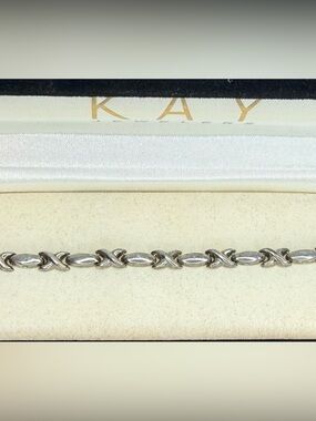 Kay Jewelers Silver XO Bracelet